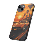 Orange Corvette C3 Stingray Sunset Palms Phone Case