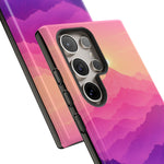 Pastel Mountain Haze Vaporwave Art Tough Phone Case