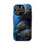 Grouper Reef Phone Case, Sunbeam Ledge Marine Art Tough Cover