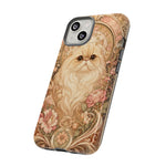 Persian Cat Floral Art Nouveau Tough Phone Case