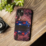 R35 GT-R Cherry Blossom Night Tough Phone Case - Wet Reflection