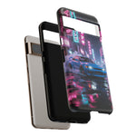 Skyline GT-R Tokyo Rain JDM Night Art Tough Phone Case