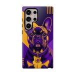 French Bulldog Pop-Art Portrait Tough Phone Case - Purple Gold
