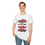 1967 Red GTX Muscle Car T-Shirt | Classic Auto Vintage Trio Tee