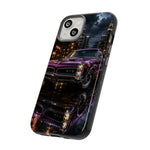 67 GTO Phone Case Purple, Rainy City Night Muscle Car Tough Cover