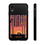 Silverado sunset truck Phone Case | Retro pickup silhouette