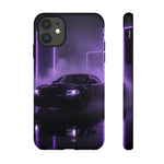 Midnight Charger Violet Neon Tough Phone Case