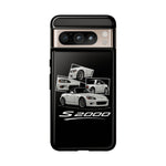 White S2000 Roadster Collage JDM Tough Phone Case Cover Gift
