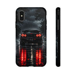 Night Rain R34 Skyline Car phone case | Sports Car Rear Lights, Reflective Road