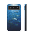 Amberjack School Phone Case, Open Water Sunlight Tough Cover