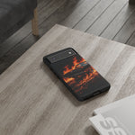 Black Charger Classic Muscle Flames Tough Phone Case Cover Gift