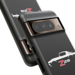 1970 Camaro Z28 White Silhouette Tough Phone Case Cover Gift