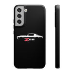 1970 Camaro Z28 White Silhouette Tough Phone Case Cover Gift