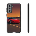 Red C4 ZR-1 King of the Hill Art Tough Phone Case