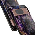 French Bulldog Galaxy Marble Art Tough Phone Case