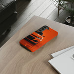 Orange Camaro Phone Case, ZL1 American Muscle Car Tough Cover for Men Gift