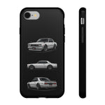 Silver Hakosuka Skyline Classic Sports Car Tough Phone Case for JDM Fans
