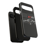 Black C6 Phone Case American Sports Car Tough Cover Gift