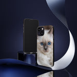 Ragdoll Kitten Phone Case, Blue Eyes Macro Portrait Cover, Gift