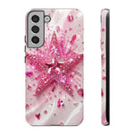Pink Glitter Star Tough Case | Sparkle Phone Case