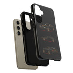 Trans Am Phone Case Black Gold, Three-View Vector Tough Cover