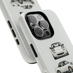 1989 Miata White Triple View Roadster Tough Phone Case Cover
