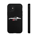 1970 Camaro Z28 White Silhouette Tough Phone Case Cover Gift