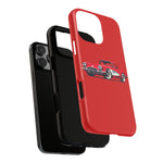 Red Classic Corvette C1 Illustration phone case | Retro Car Tough Case
