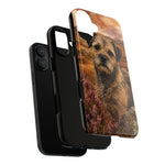 Border Terrier Earthy Watercolor Art Tough Phone Case