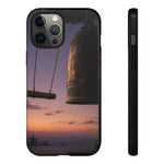 Temple Bell Sunset Phone Case Japan Zen Tough Case
