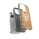 Persian Cat Floral Art Nouveau Tough Phone Case