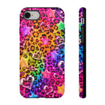 Rainbow Leopard 90s Tough Phone Case