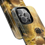 Pug in Sunbeams phone case | Dog Lover Tough Cover