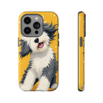 Sheepdog Hair Flip Phone Case Funny Dog Lover Gift
