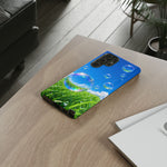 Bubbles Over Grass phone case | Tough Cover
