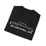 1963 Impala Bubble Top Outline Silhouette Classic Car T-Shirt Line Art Emblem Fan Gift