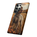 German Wirehaired Pointer Autumn Art Tough Phone Case