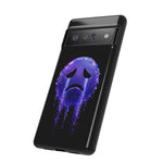 Glitch Sad Face Phone Case, Anime Melt Static Tough Cover