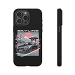 R34 Skyline GT-R Sakura Mountain JDM Tough Phone Case Gift