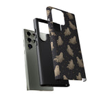 Vintage Ghost Pattern phone case | Halloween spooky stars design