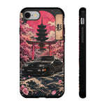Black 300ZX Phone Case, Cherry Blossom Torii Art Tough Cover