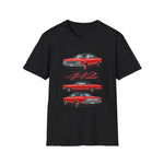 1965 Olds 442 Muscle Car T-Shirt | Classic Red Illustration