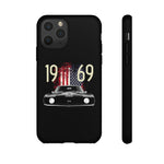 1969 Camaro SS American Flag Tough Phone Case Cover Gift Art