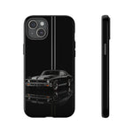Nova SS Phone Case, Black 68 Muscle Car Silver Stripe Studio Cover