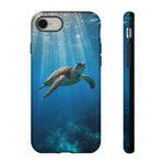 Sea Turtle Ocean Scene phone case | underwater marine life tough cover