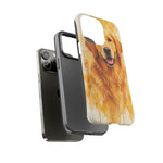 Golden Retriever Watercolor Art Tough Phone Case - Dog Portrait
