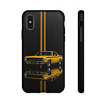 AAR Cuda Phone Case, Yellow 70 Muscle Car Stripe Studio Cover
