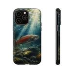Salmon River Fishing Phone Case, Sunlit Current Cover