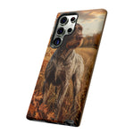German Wirehaired Pointer Autumn Art Tough Phone Case