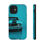 Muscle Car Phone Case Teal 69 Camaro SS, Retro Classic Cover, Guys Gift